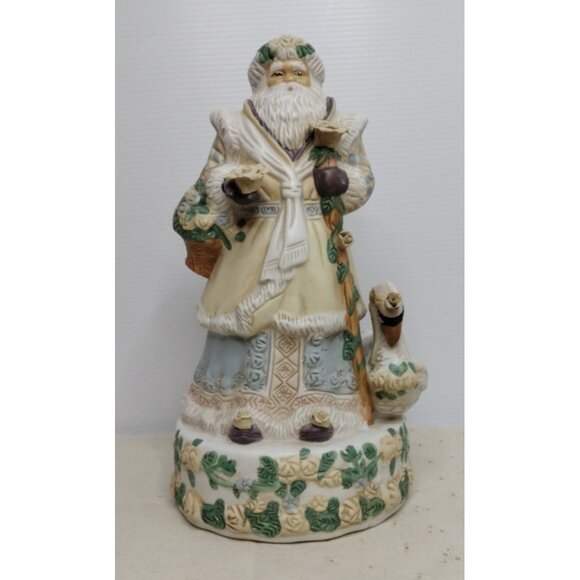 ABC Distributing 11 Inch Porcelain Musical Victorian Santa In Original Box - Picture 2 of 12